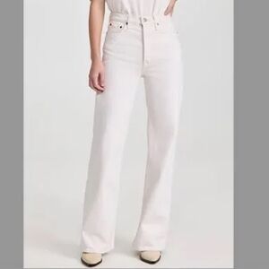 RE/DONE 70s Ultra High Rise Wide Leg in Vintage White Size 31